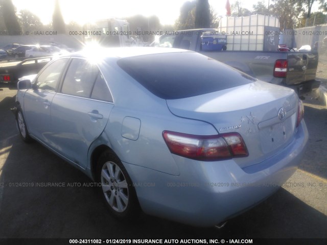 4T1BK46K67U503758 - 2007 TOYOTA CAMRY NEW GENERAT LE/XLE/SE Light Blue photo 3