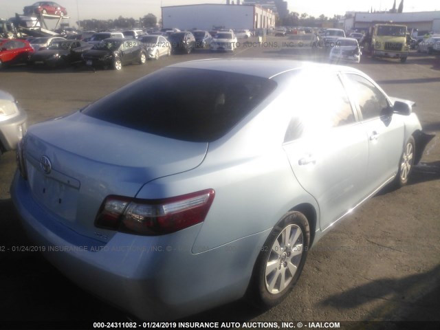 4T1BK46K67U503758 - 2007 TOYOTA CAMRY NEW GENERAT LE/XLE/SE Light Blue photo 4