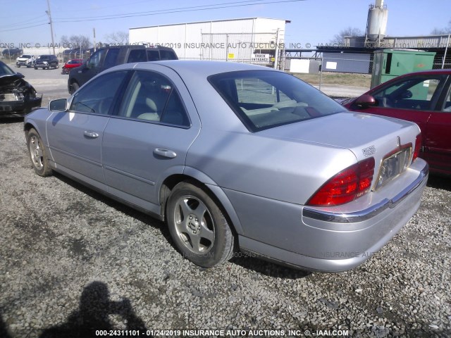1LNHM87A81Y735733 - 2001 LINCOLN LS SILVER photo 3