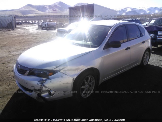 JF1GH61618H815422 - 2008 SUBARU IMPREZA 2.5I GRAY photo 2