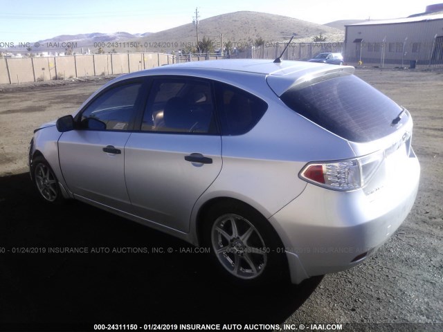 JF1GH61618H815422 - 2008 SUBARU IMPREZA 2.5I GRAY photo 3