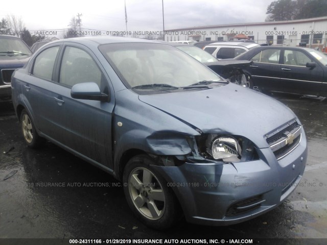 KL1TD56688B108755 - 2008 CHEVROLET AVEO LS Light Blue photo 1