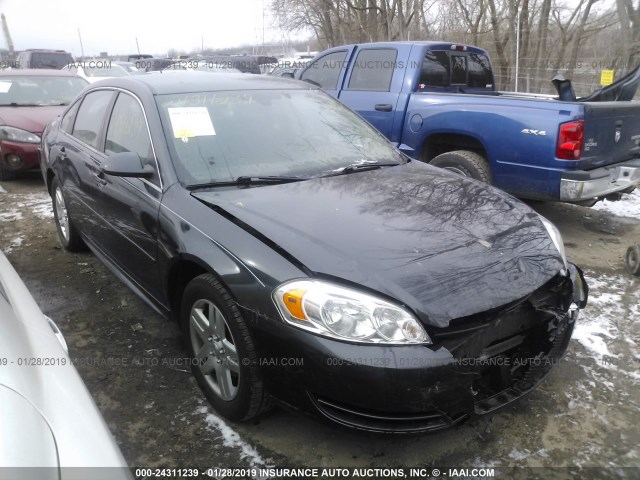 2G1WG5E30D1149274 - 2013 CHEVROLET IMPALA LT BLACK photo 1