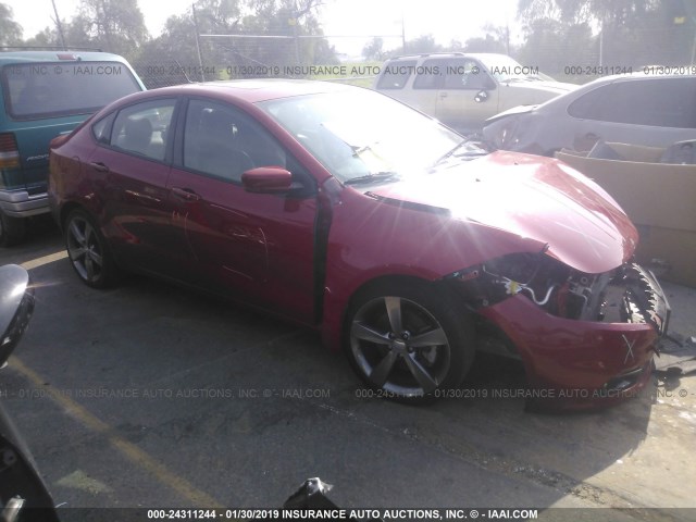 1C3CDFEB0ED803829 - 2014 DODGE DART GT RED photo 1