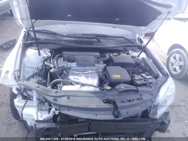 4T1BF1FK3FU900961 - 2015 TOYOTA CAMRY LE/XLE/SE/XSE WHITE photo 10
