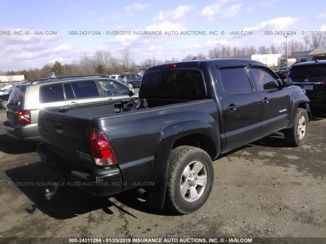 5TEJU62N97Z367140 - 2007 TOYOTA TACOMA DOUBLE CAB PRERUNNER BLACK photo 4