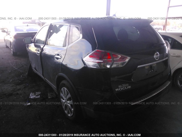 5N1AT2MT9EC762126 - 2014 NISSAN ROGUE S/SL/SV BLACK photo 3