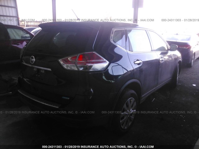 5N1AT2MT9EC762126 - 2014 NISSAN ROGUE S/SL/SV BLACK photo 4