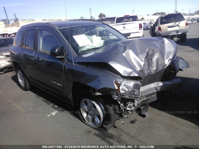 1C4NJCBA2ED620665 - 2014 JEEP COMPASS SPORT GRAY photo 1