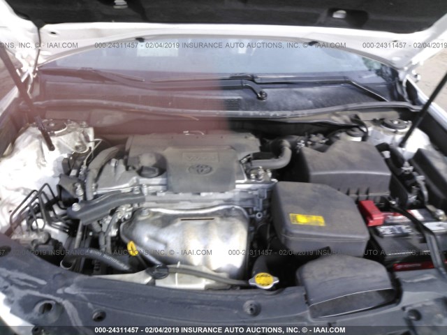 4T1BF1FKXCU540311 - 2012 TOYOTA CAMRY SE/LE/XLE 白色 照片 10