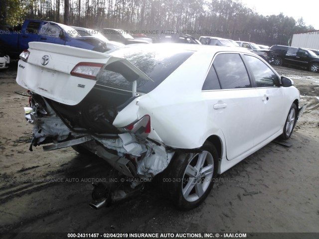 4T1BF1FKXCU540311 - 2012 TOYOTA CAMRY SE/LE/XLE 白色 照片 4