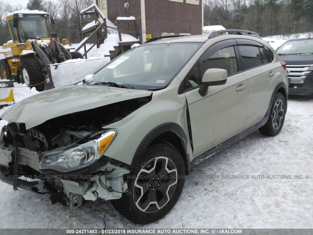 JF2GPACC7E8256037 - 2014 SUBARU XV CROSSTREK 2.0 PREMIUM BEIGE photo 2