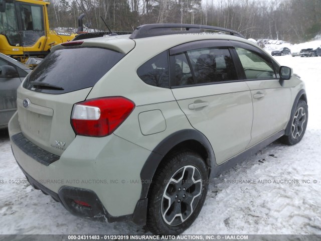 JF2GPACC7E8256037 - 2014 SUBARU XV CROSSTREK 2.0 PREMIUM BEIGE photo 4