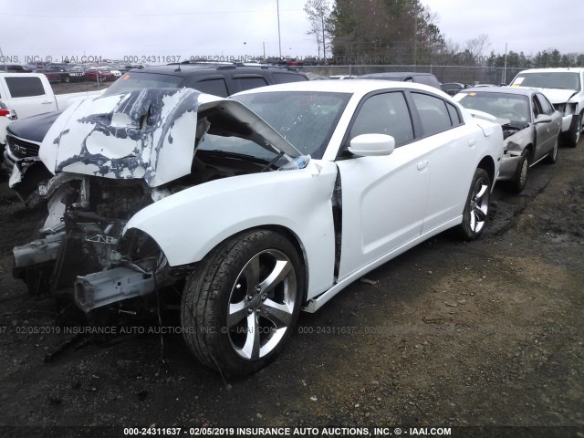 2C3CDXAG3DH608753 - 2013 DODGE CHARGER POLICE WHITE photo 2