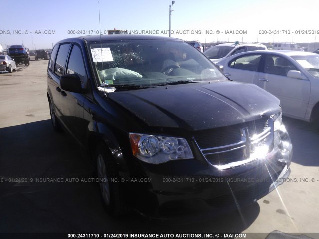 2C4RDGBGXFR530120 - 2015 DODGE GRAND CARAVAN SE BLACK photo 1