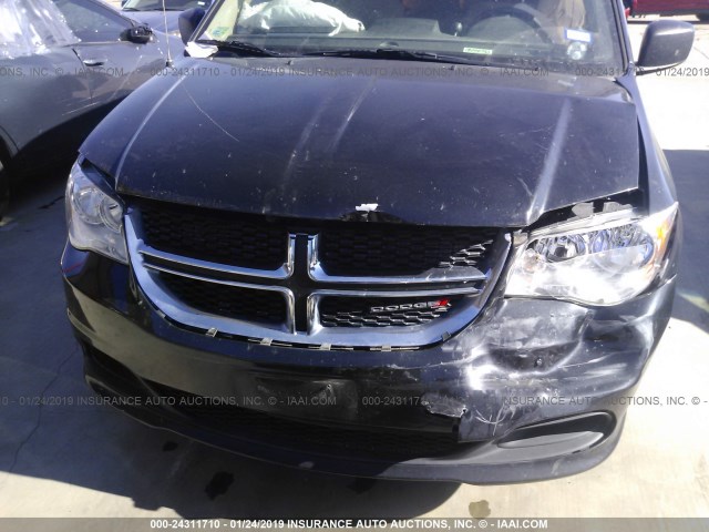 2C4RDGBGXFR530120 - 2015 DODGE GRAND CARAVAN SE BLACK photo 6