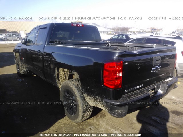 1GCVKREC4FZ445627 - 2015 CHEVROLET SILVERADO K1500 LT BLACK photo 3