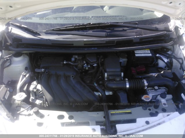 3N1CE2CP9GL363125 - 2016 NISSAN VERSA NOTE S/S PLUS/SV/SL/SR WHITE photo 10