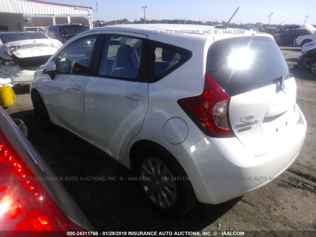 3N1CE2CP9GL363125 - 2016 NISSAN VERSA NOTE S/S PLUS/SV/SL/SR WHITE photo 3