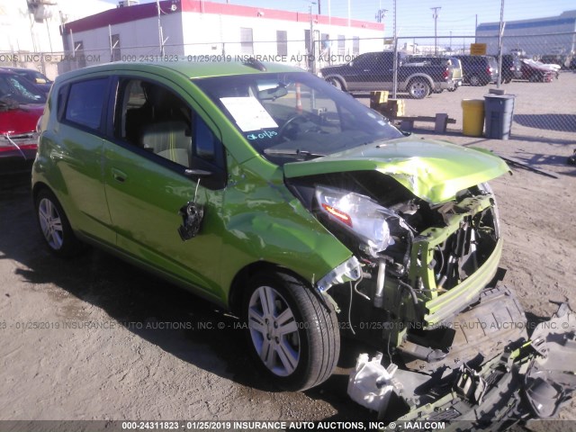 KL8CB6S92FC804189 - 2015 CHEVROLET SPARK LS GREEN photo 1