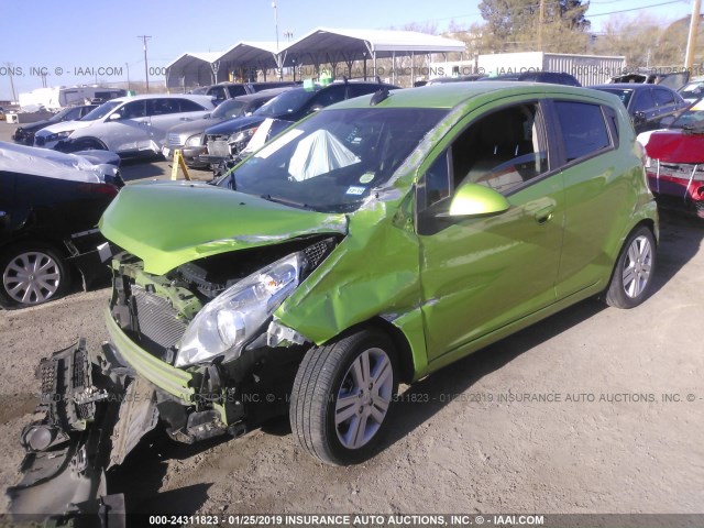 KL8CB6S92FC804189 - 2015 CHEVROLET SPARK LS GREEN photo 2