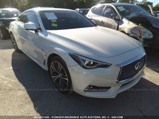 JN1CV7EK0JM200441 - 2018 INFINITI Q60 PURE/LUXE WHITE photo 1