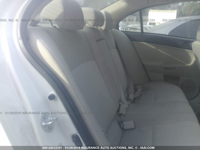 JA3AU26U38U003816 - 2008 MITSUBISHI LANCER ES WHITE photo 8