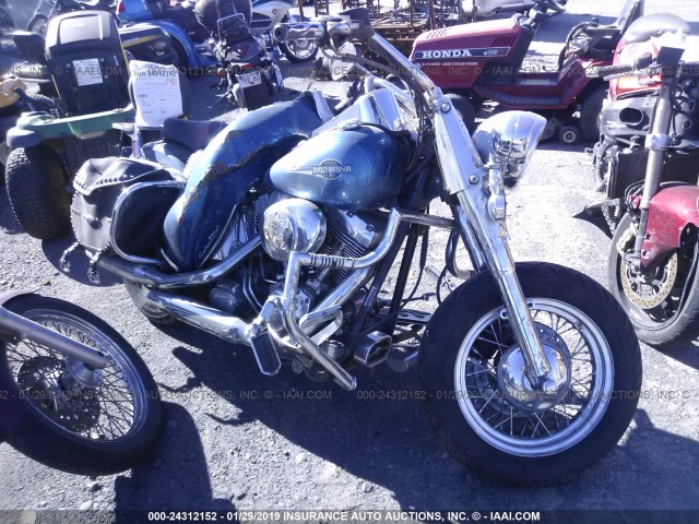 1HD1BWB195Y056288 - 2005 HARLEY-DAVIDSON FLSTCI BLUE photo 1