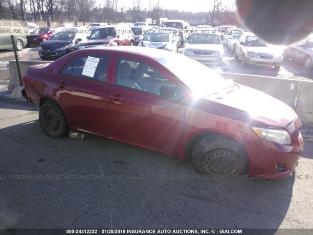 1NXBU40E79Z113039 - 2009 TOYOTA COROLLA S/LE/XLE RED photo 1