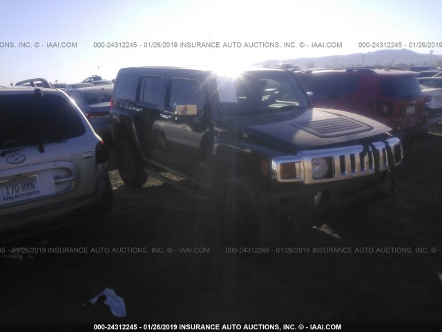 5GTDN136068261026 - 2006 HUMMER H3 BLACK photo 1