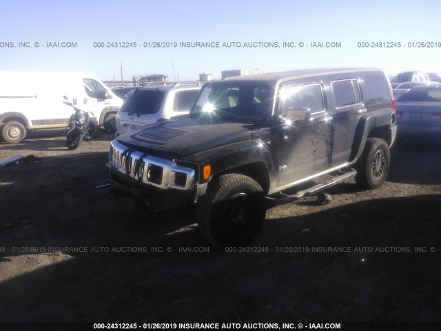 5GTDN136068261026 - 2006 HUMMER H3 BLACK photo 2