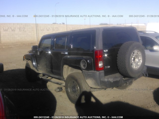 5GTDN136068261026 - 2006 HUMMER H3 BLACK photo 3