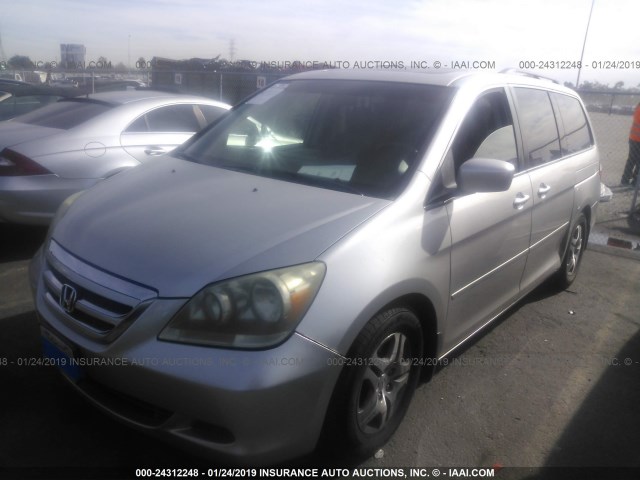 5FNRL38757B040653 - 2007 HONDA ODYSSEY EXL SILVER photo 2