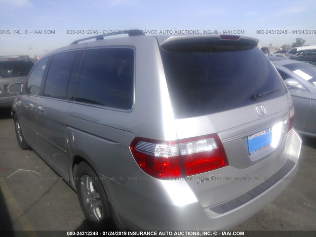 5FNRL38757B040653 - 2007 HONDA ODYSSEY EXL SILVER photo 3