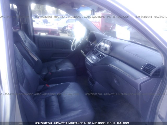 5FNRL38757B040653 - 2007 HONDA ODYSSEY EXL SILVER photo 5