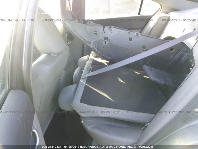 19XFB2F9XCE008978 - 2012 HONDA CIVIC EXL GRAY photo 8