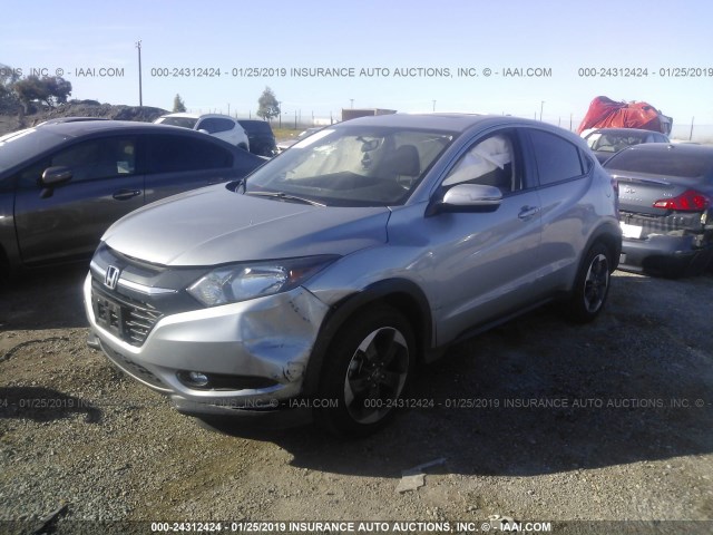 3CZRU5H51JM720408 - 2018 HONDA HR-V EX SILVER photo 2