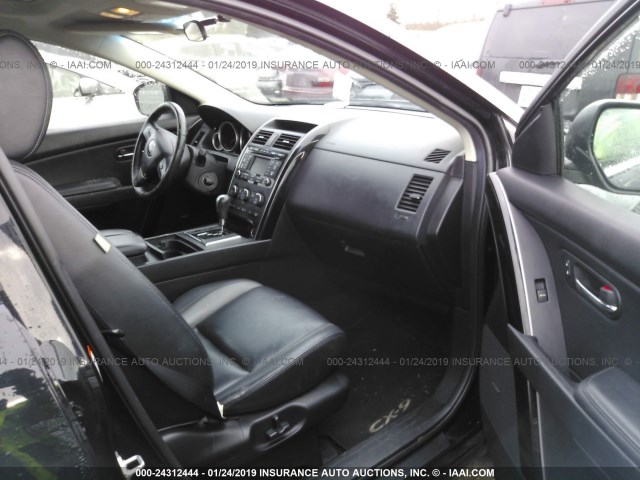 JM3TB3CV8B0327109 - 2011 MAZDA CX-9 BLACK photo 5