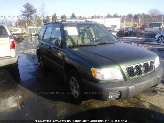 JF1SF63502H715078 - 2002 SUBARU FORESTER L GREEN photo 1