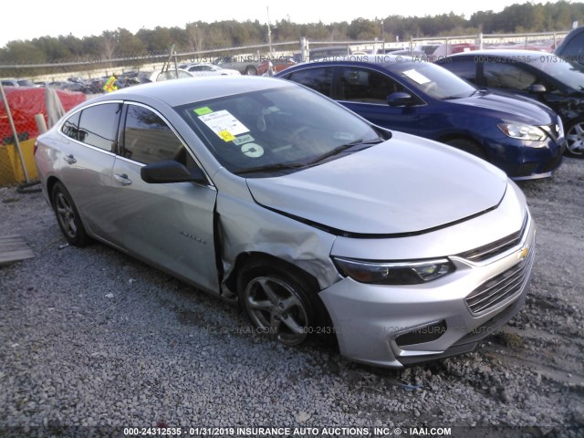 1G1ZB5ST5HF198713 - 2017 CHEVROLET MALIBU LS SILVER photo 1