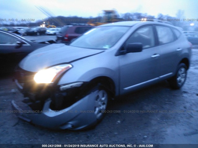 JN8AS5MV9CW379894 - 2012 NISSAN ROGUE S/SV GRAY photo 2