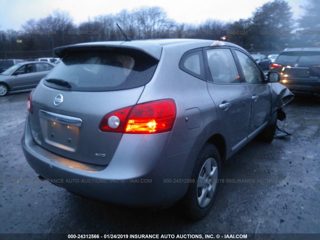 JN8AS5MV9CW379894 - 2012 NISSAN ROGUE S/SV GRAY photo 4