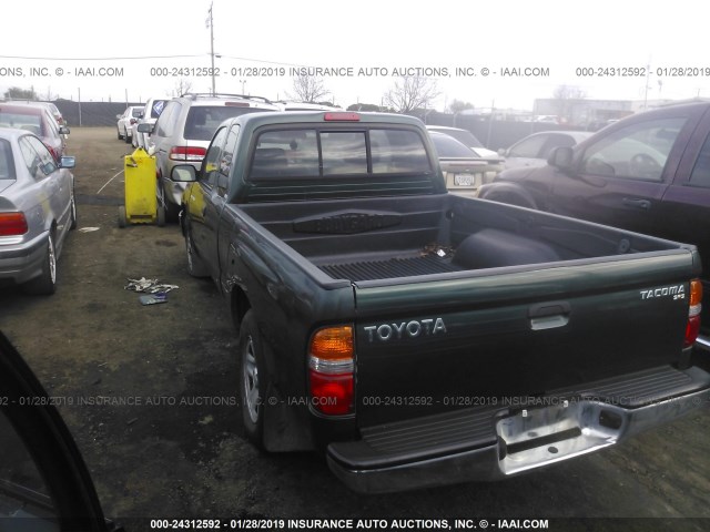 5TEVL52N21Z773458 - 2001 TOYOTA TACOMA XTRACAB GREEN photo 3