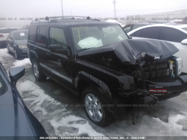 1J8HG58286C276475 - 2006 JEEP COMMANDER LIMITED BLACK photo 1