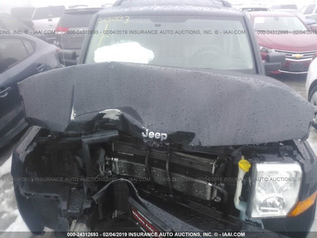 1J8HG58286C276475 - 2006 JEEP COMMANDER LIMITED BLACK photo 10