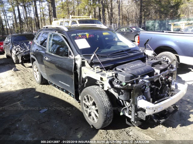 1C4PJLCB7GW179459 - 2016 JEEP CHEROKEE LATITUDE BLACK photo 1