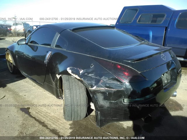 JN1AZ34E25M655443 - 2005 NISSAN 350Z COUPE BLACK photo 3