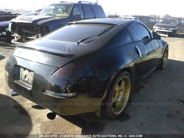 JN1AZ34E25M655443 - 2005 NISSAN 350Z COUPE BLACK photo 4