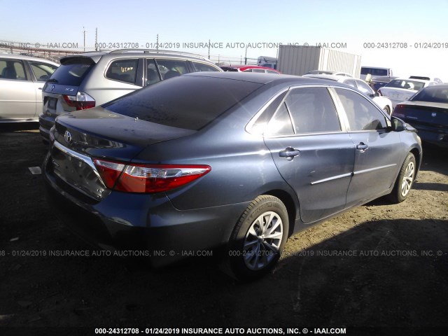 4T4BF1FK8GR556809 - 2016 TOYOTA CAMRY LE/XLE/SE/XSE 蓝色 照片 4