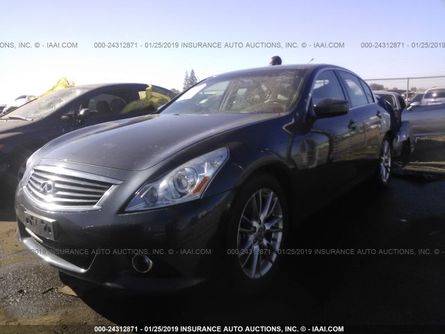 JN1CV6AP0CM936147 - 2012 INFINITI G37 SPORT GRAY photo 2